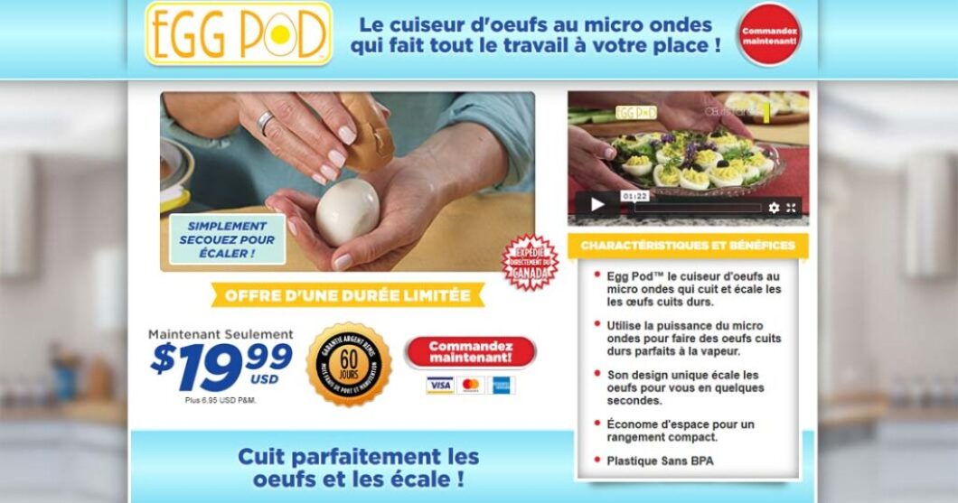 Egg Pod le cuiseur d’œufs au micro ondes