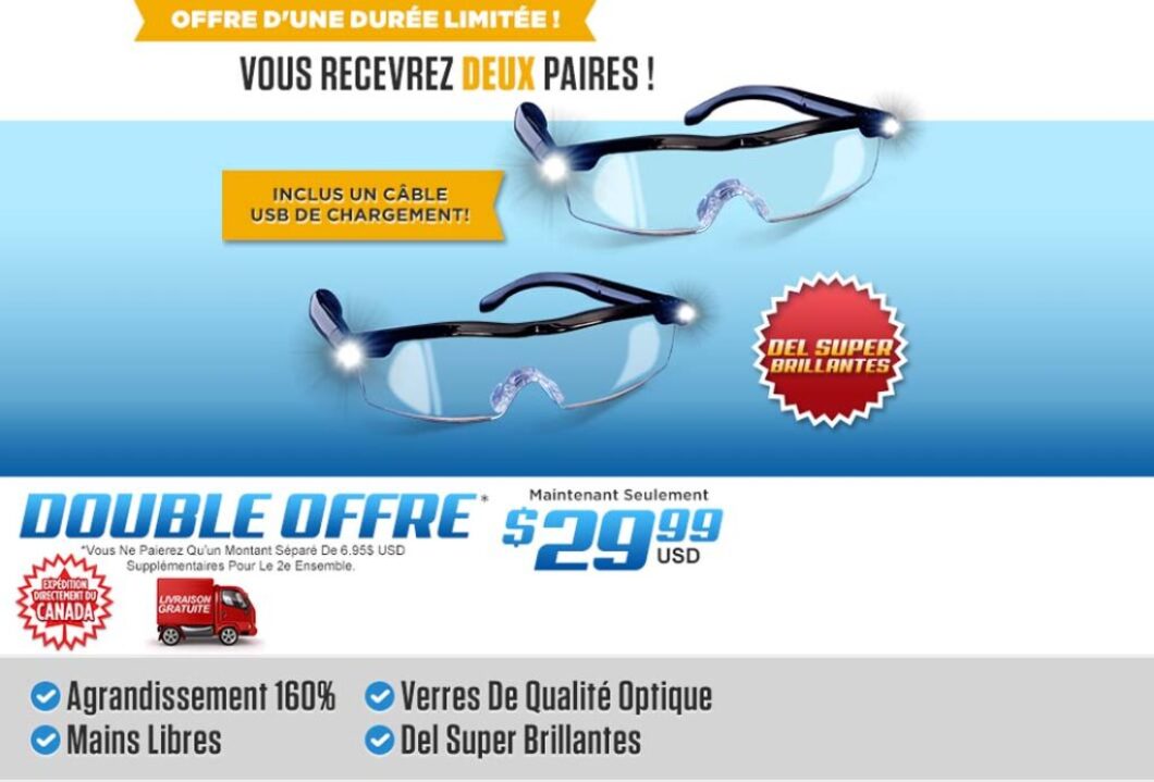 Lunettes loupes DEL Mighty Sight