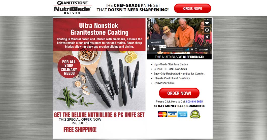 Granitesetone NutriBlade Knives Set