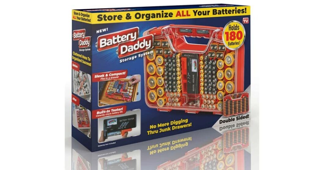 Boîte de rangement et testeur pour batteries Battery Daddy