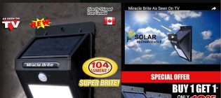 Miracle Brite Solar Powered Stick Up LED Light